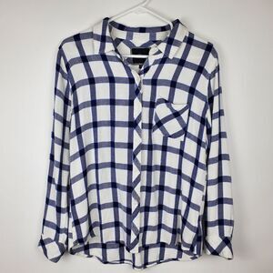 RAILS Long Sleeve Plaid Button Down Pocket Tee Collared Flannel Shirt Medium